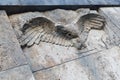 Stone eagle bas-relief