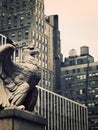 Stone Eagle in Manhattan Royalty Free Stock Photo