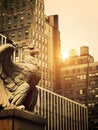 Stone Eagle in Manhattan Royalty Free Stock Photo