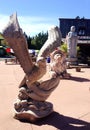 Stone Eagle Stone Statue , Coombs, BC