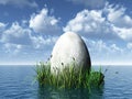 Stone egg Royalty Free Stock Photo