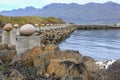 The Stone Eggs of Merry Bay, Djupivogur, Iceland Royalty Free Stock Photo