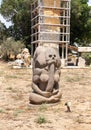 Stone exhibit in the Dagan Shklovsky Sculpture Park - Psalm Garden, in Ein Carmel, northern Israel