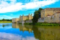 View of Leeds Castle moat Kent United Kingdom Royalty Free Stock Photo