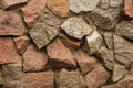 Stone facade wall texture background Royalty Free Stock Photo