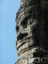 Stone face, Angkor Wat, Cambodia Royalty Free Stock Photo