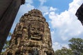 Stone Face on Bayon Temple at Angkor Thom