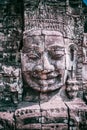 Stone face in Bayon Temple, Angkor Wat