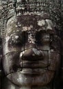 Stone face Bayon temple Cambodia