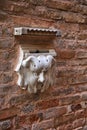 Stone face mail slot in Venice, Italy
