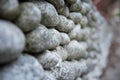 Stone fence walls, fence made of stone. Background, texture, concept Royalty Free Stock Photo