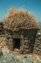 Stone fences and small hut formerly used for pig farming at Monsanto