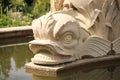 Stone fish fountain Royalty Free Stock Photo