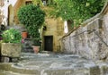 Old Stone Walkway and Home Entrance in Rothenburg, Germany