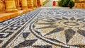 Stone mosaic in front of Church in Thimiana Chios Greece Royalty Free Stock Photo
