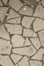 Stone floor pattern with a crack Royalty Free Stock Photo
