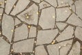 Stone floor pattern with a crack Royalty Free Stock Photo