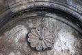 Stone flower decoration in Twin Minaret Medrese, Erzurum, Turkey