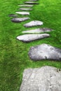 Stone footpath Royalty Free Stock Photo