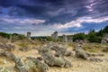 Stone forest or Stone desert /Pobiti kamani/ near Varna, Bulgaria Royalty Free Stock Photo