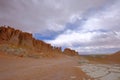 Stone formation Pacana Monks, Monjes De La Pacana, The Indian Stone, near Salar De Tara, Los Flamencos National Reserve