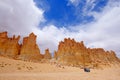 Stone formation Pacana Monks, Monjes De La Pacana, The Indian Stone, near Salar De Tara, Los Flamencos National Reserve