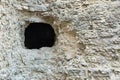 Stone fortification with a hole