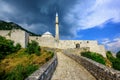 Stone fortress with a mosque in Travnik, Bosnia