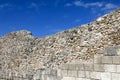 Stone fortress wall in Chersonesos Royalty Free Stock Photo