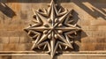 stone four point star Royalty Free Stock Photo
