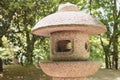 Close up Japanese Stone Garden Lantern Royalty Free Stock Photo