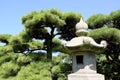 Stone garden lantern Royalty Free Stock Photo