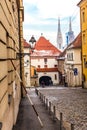 Stone Gate And Cathedral Towers - Zagreb, Croatia Royalty Free Stock Photo