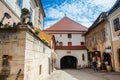 Stone Gate located at Upper Town of Zagreb built in the 13th century Royalty Free Stock Photo