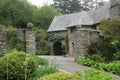 The stone gates of an English country house in Devon, England Royalty Free Stock Photo