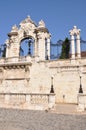 Stone gateway to the Buda Castle in Budapest Royalty Free Stock Photo