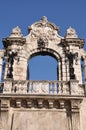 Stone gateway to the Buda Castle in Budapest Royalty Free Stock Photo