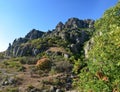 Stone ghost valley on the Crimean peninsula Royalty Free Stock Photo