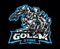 Stone Golem Mascot Logo Design