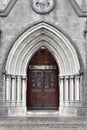 Stone gothic church entrance Royalty Free Stock Photo