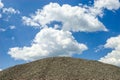 Stone Gravel Against Blue Sky