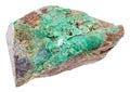 Stone of green Garnierite rock nickel ore