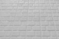 Stone grey mosaic city street floor tile background texture pavement structure paving Royalty Free Stock Photo