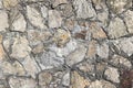 Stone grunge texture background. Modern slate outdoor decorative rocks. Aged grungy coarse stonework city. Royalty Free Stock Photo