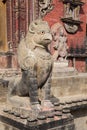 Stone Guardian at Changu Narayan Temple, Nepal