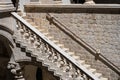 Stone hand holding stairway railing in the Rectors Palace in Dubrovnik, Croatia Royalty Free Stock Photo