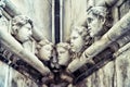 Stone head, detail of the St. James Cathedral, Sibenik