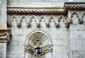 Stone head, detail of the St. James Cathedral, Sibenik