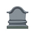 stone headstone cartoon vector illustration Royalty Free Stock Photo