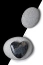 Stone Heart Art Royalty Free Stock Photo